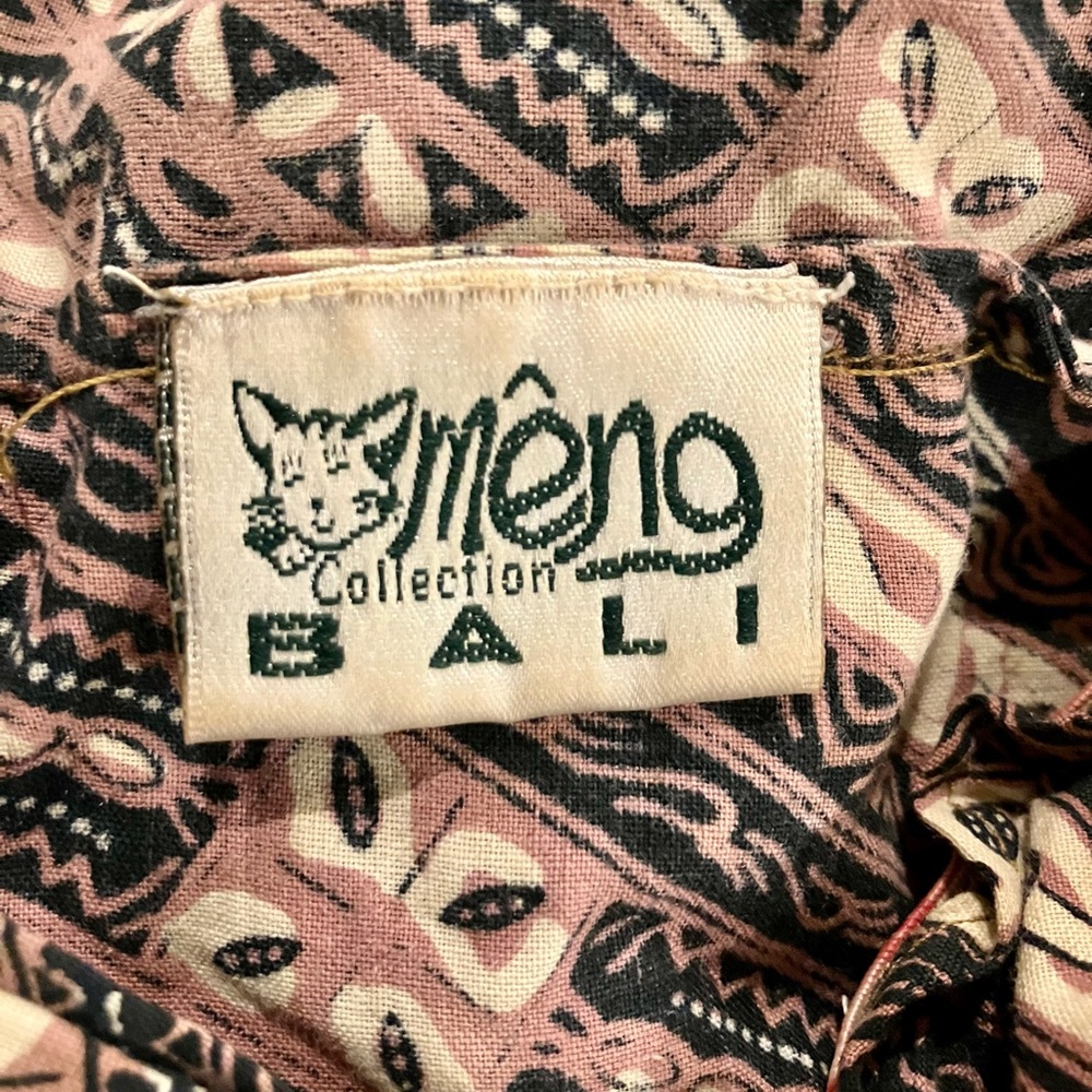 Vintage Bali Batik 100% Cotton Hand Made Indonesian Halter Top - Picture 6 of 7
